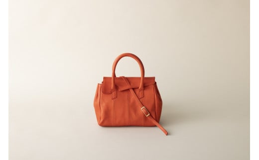 [G0064c]OBI MINI(革のカシミヤ 郡上市産明宝鹿革バッグ)ルージュ バッグ 小物 ブランド雑貨 財布 ケース メンズ財布 190000円