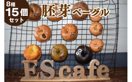 バターを使用した胚芽ベーグル8種類15個セット