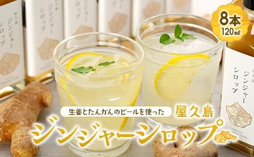 屋久島ジンジャーシロップ 小(120ml)×8本セット