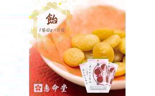 屋久島・種子島産ガジュツ配合 恵命堂我述飴(10袋セット)