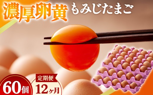 濃厚卵黄もみじたまご【60個入り】【12ヶ月連続】定期便 [No.939] ／ タマゴ 純国産 新鮮 採れたて 岐阜県 特産