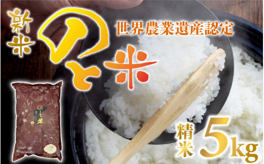 【先行予約】【新米】のと米 精米5kg × 1袋【2025年10月以降順次発送予定】