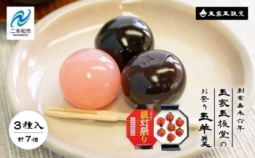 創業嘉永六年 玉家玉振堂のお祭り玉羊羹 羊羹 ようかん 羊かん 和菓子 菓子 玉振堂 お茶菓子 スイーツ 贈答用 おすすめ お中元 お歳暮 ギフト 二本松市 ふくしま 福島県 送料無料【玉家玉振堂】
