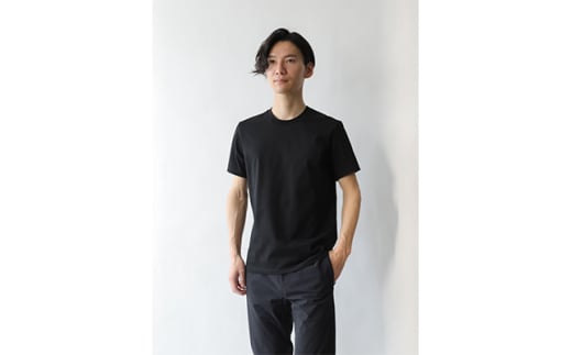 ブラック LLサイズ メンズ 10Years 26ゲージ スムースコットン クルーネックTシャツ【1584340】