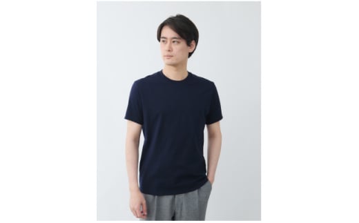 ネイビー Lサイズ メンズ 10Years 26ゲージ スムースコットン クルーネックTシャツ【1584347】