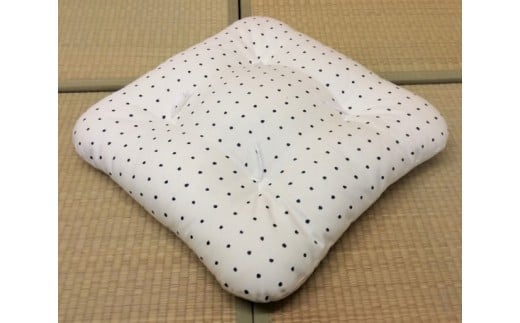 No.166 角丸小座布団 白 1枚 / 座蒲団 クッション もめん綿 インテリア 大阪府