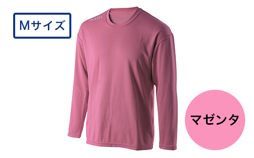 I4-05R【カラー：マゼンタ サイズ：M】リカバリーウェア A.A.TH/ ロングTシャツ（品番：AAJ99302）