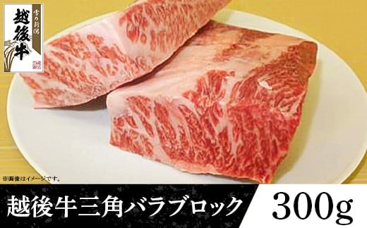 63-43A新潟県産 越後牛三角バラブロック300g