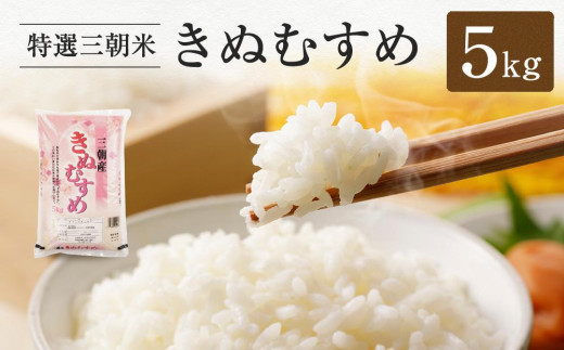 【先行予約】令和7年産 新米 米 特選三朝米 きぬむすめ 三朝町産 5kg|三朝温泉 三朝米 きぬむすめ お米 こめ 白米 食品 人気 おすすめ 送料無料 鳥取県 三朝町