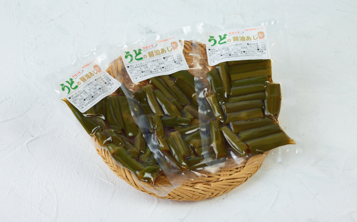 味工房かたくり うどの醤油漬け3袋セット