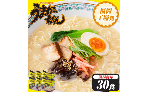 うまかっちゃん　＜濃厚新味＞　30食（5食入×6袋）豚骨ラーメン