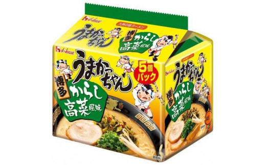 うまかっちゃん＜博多　からし高菜風味＞　30食（5食入×6袋）豚骨ラーメン