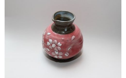 【受注生産】盛付桜とっくり(ピンク)
