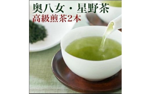 【2025年産】星野村の八女茶2本セット【銘茶 福岡銘茶 お取り寄せ 茶 お茶 おちゃ 八女茶 人気 おすすめ ソフトドリンク 飲料 常温 送料無料 福岡県 大任町 AS038】