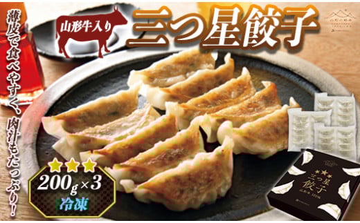 山形の極み 三つ星餃子 200g×3ヶ F2Y-0066