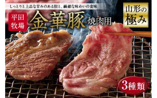 山形の極み 平田牧場 金華豚 焼肉用 F2Y-0387