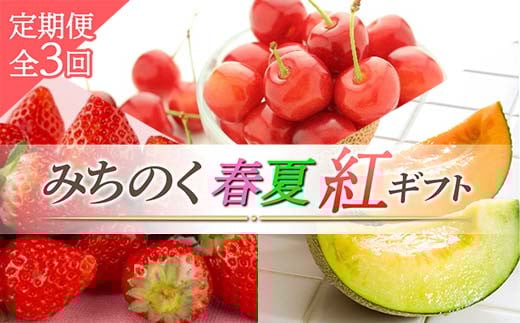 《2026年先行予約》みちのく 春夏【紅】ギフト 定期便 全3回 FSY-2306