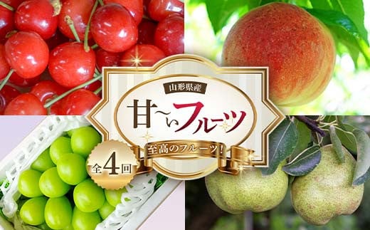 《2026年産 先行予約》山形県 至高のフルーツ！山形県産甘～いフルーツ定期便 全4回 FSY-2436