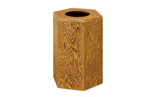 屋久杉 六角形小物入(ふた付)