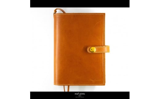 maf pinto (マフ ピント) レザー手帳カバー A6 (文庫本サイズ) ライトブラウン 本革 日本製