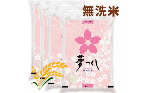 【令和7年産】福岡県産ブランド米「夢つくし」無洗米 20kg