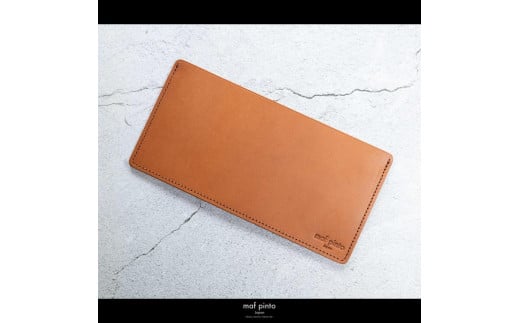 maf pinto (マフ ピント) お札入れ 長財布 ライトブラウン(同色ステッチ) 薄い レシート収納 レザー 本革 日本製