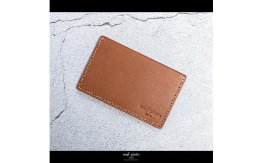 maf pinto (マフ ピント) カードケース 1枚 免許証 マイナンバーカード 薄型 スリム ライトブラウン レザー 本革 日本製