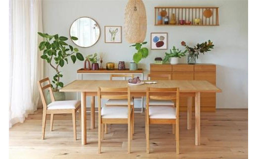 【開梱設置】高野木工 ORP オープ伸長式ダイニングテーブルW160~W200cm ホワイトオーク【10年保証】