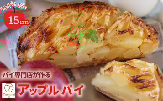 パイ専門店 一番 人気 アップルパイ ホール 直径 15cm 4から5人分| りんご アップル パイ 焼き菓子 スイーツ 母の日 ギフト プレゼント  おすそ分け スイーツ お菓子 おやつ  母の日 贈り物 グルメ ギフトおすすめ ハンドメイド 手作り 愛媛 松山