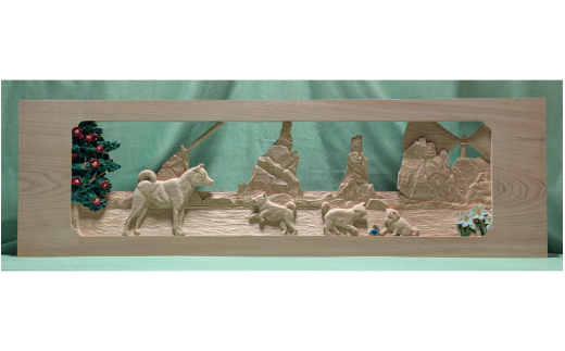 欄間風壁掛け「地方の名勝～串本町～」【hms045】