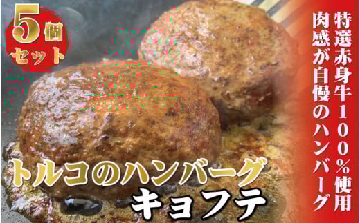 牛100%使用 世界三大料理トルコの本格ハンバーグ5個セット(200gソース入り×5)ギフト 贈答にも  / ハンバーグ 惣菜 お惣菜 おかず 牛肉 トルコ料理【kcr105】