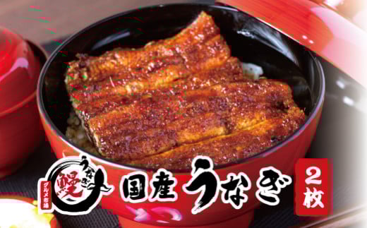 国産うなぎ 関西風蒲焼 大サイズ2枚(合計約300g)薬味付【串本グルメ市場】【miw102】