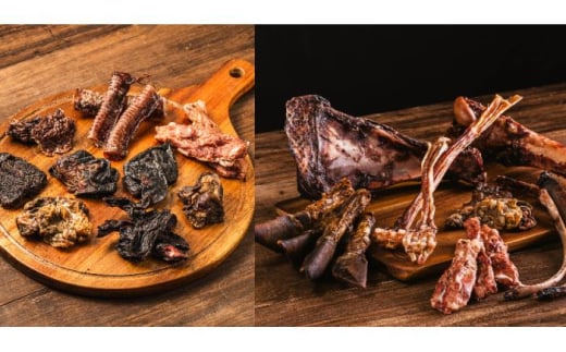 北海道 ペットのおやつセット エゾシカ（お肉・内臓・骨）18種《足寄町》【K&D株式会社】北海道産 エゾ鹿 鹿 シカ肉 鹿肉 ドライ ジャーキー ホネ 骨 ペットフード ペット用 餌ドックフード 犬のおやつ あしょろ 39000 39000円 年内発送 年内配送 [BEBC003]