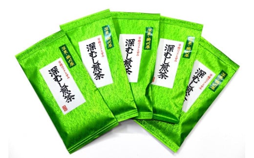 掛川の小さな茶農家直送　農業遺産茶草場実践工場　 深蒸し掛川茶『うぐいす』80g×5袋_お茶 緑茶 茶葉 掛川茶 深蒸し 深蒸し茶 茶 日本茶 静岡県産 静岡県 掛川市 飲料 ギフト プレゼント 送料無料【1585036】