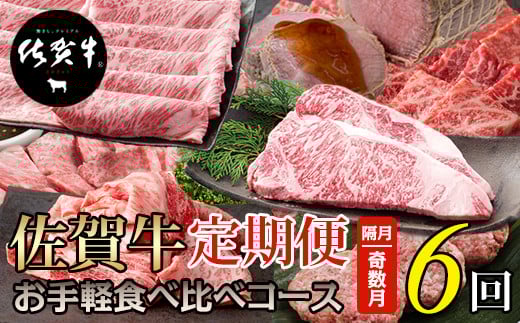 [定期便]佐賀牛 お手軽 食べ比べコース (年6回奇数月)A5〜A4 中島精肉