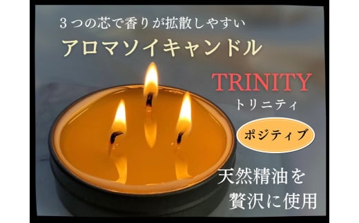 天然精油アロマソイキャンドル【TRINITY】ポジティブ 0156-2501