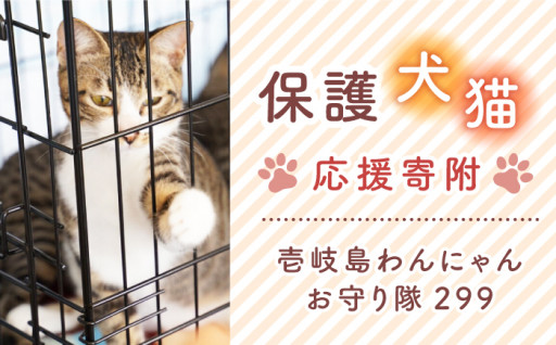 【※注意※市の返礼品なし】5-3．壱岐島わんにゃんお守り隊299（NPO等指定寄附）