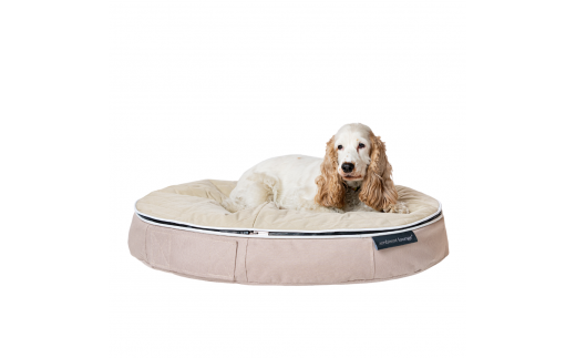【アンビエントラウンジジャパン】犬ペットラウンジ Low ベージュ・キルトベージュ（Lサイズ）※体重40㎏未満の中型犬向け　犬用 大型犬 ベッド ペットベット 洗える カバー