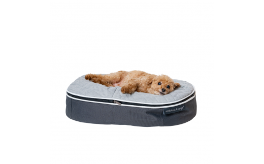 【アンビエントラウンジジャパン】犬ペットラウンジ Low グレー・キルトグレー（Sサイズ）※体重10㎏未満の小型犬向け　犬用 小型犬 ベッド ペットベット 洗える カバー