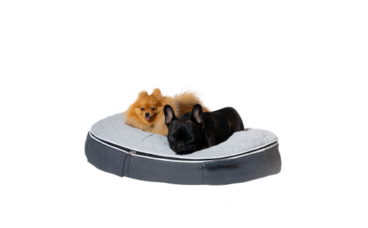 【アンビエントラウンジジャパン】犬ペットラウンジ Low グレー・キルトグレー（Mサイズ）※体重25㎏未満の中型犬向け　犬用 中型犬 ベッド ペットベット 洗える カバー