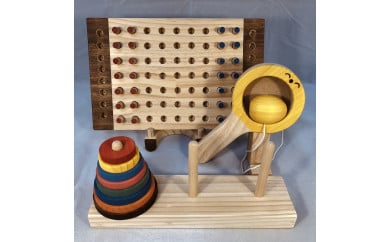 木のおもちゃ脳トレ、パズル・ゲーム3点セットNB