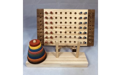 木のおもちゃ脳トレ、パズル・ゲーム2点セットNA