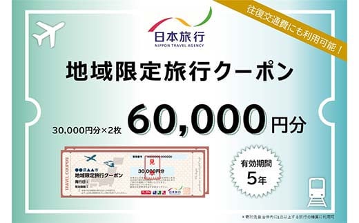 【香川県琴平町】 日本旅行 地域限定旅行クーポン 60,000円分 チケット 旅行 宿泊券 ホテル 観光 旅行 旅行券 交通費 体験  宿泊 夏休み 冬休み 家族旅行 ひとり カップル 夫婦 親子 トラベルクーポン 香川県琴平町旅行 F5J-408