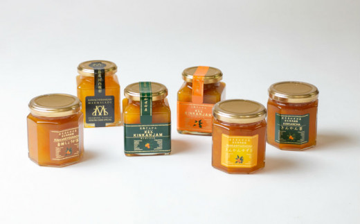 【鹿児島県南さつま市産】金柑ジャム・金柑茶の詰め合わせ6本(6種) きんかん ジャム マーマレード 朝食 パン ギフト 贈答用 清木場果樹園 南さつま市