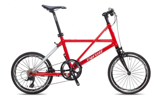 【Tyrell(タイレル)】FXα レッド&グロスシルバー【自転車 折りたたみ式 ミニベロ スポーツ ロードバイク スポーツサイクル 簡単 コンパクト 通勤 通学 サイクリング 変速付き 香川県】