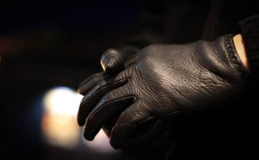LAMP GLOVES -UTILITY GLOVE SHORTY-(カラー:ブラック/サイズ:M)【革手袋 レザー グローブ 鹿革 メンズ レディース Lamp gloves ランプグローブス ショート ドライビンググローブ バイカー ファッション 手袋 香川県 さぬき市】