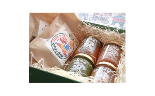 <うちだ農園coucou!>ギフトボックス おすすめジャム4個+ドライフルーツ2袋セット【1228381】