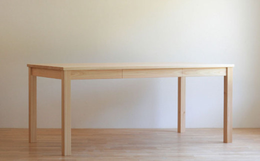 対馬ヒノキ ダイニング テーブル ( サイズオーダー可 )《対馬市》【家具製作所kiiro】 机 家具 ヒノキ テーブル ダイニング [WAL022]