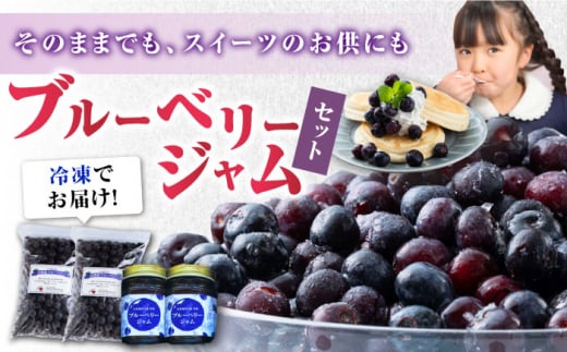 対馬産 大粒 ブルベーリー 700g×2袋 / ジャム セット 130g×2個《対馬市》【さほの里ファーム】 ブルーベリー フルーツ 詰め合わせ 朝食 新鮮 果実 ギフト  [WBG007]