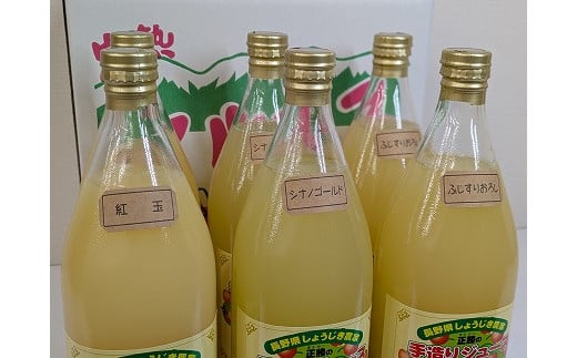 片桐農園 100%リンゴジュース飲み比べ　３種６本セット